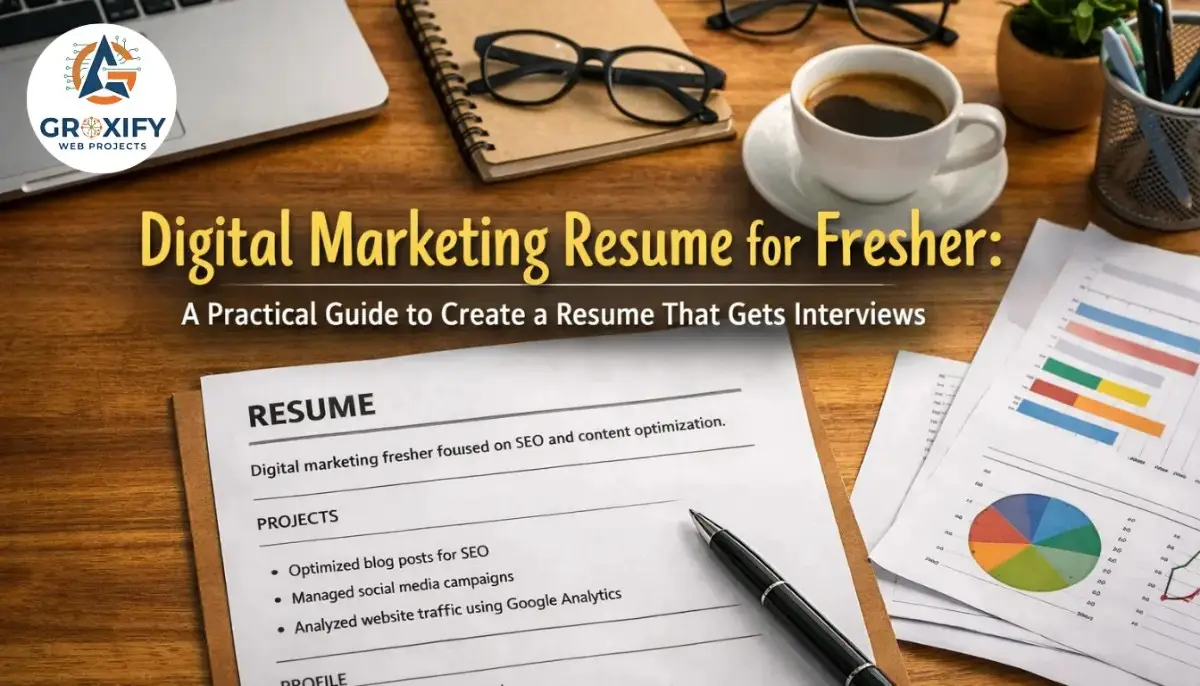 digital marketing resume for fresher
