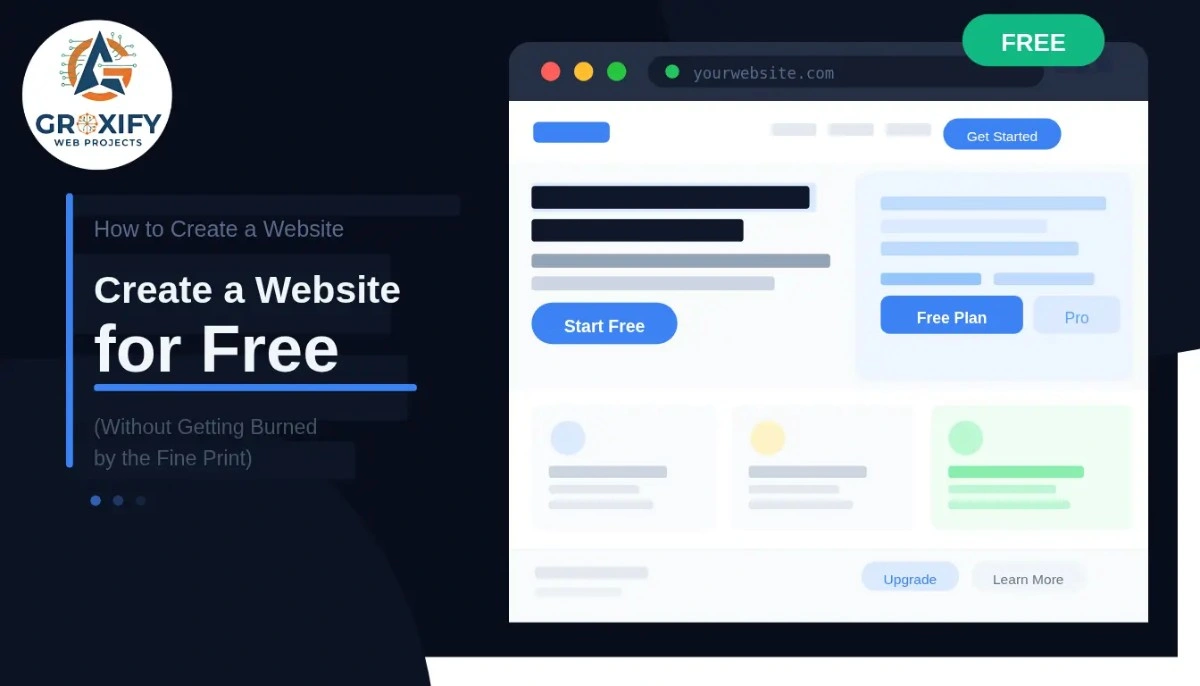 how to create a website for free