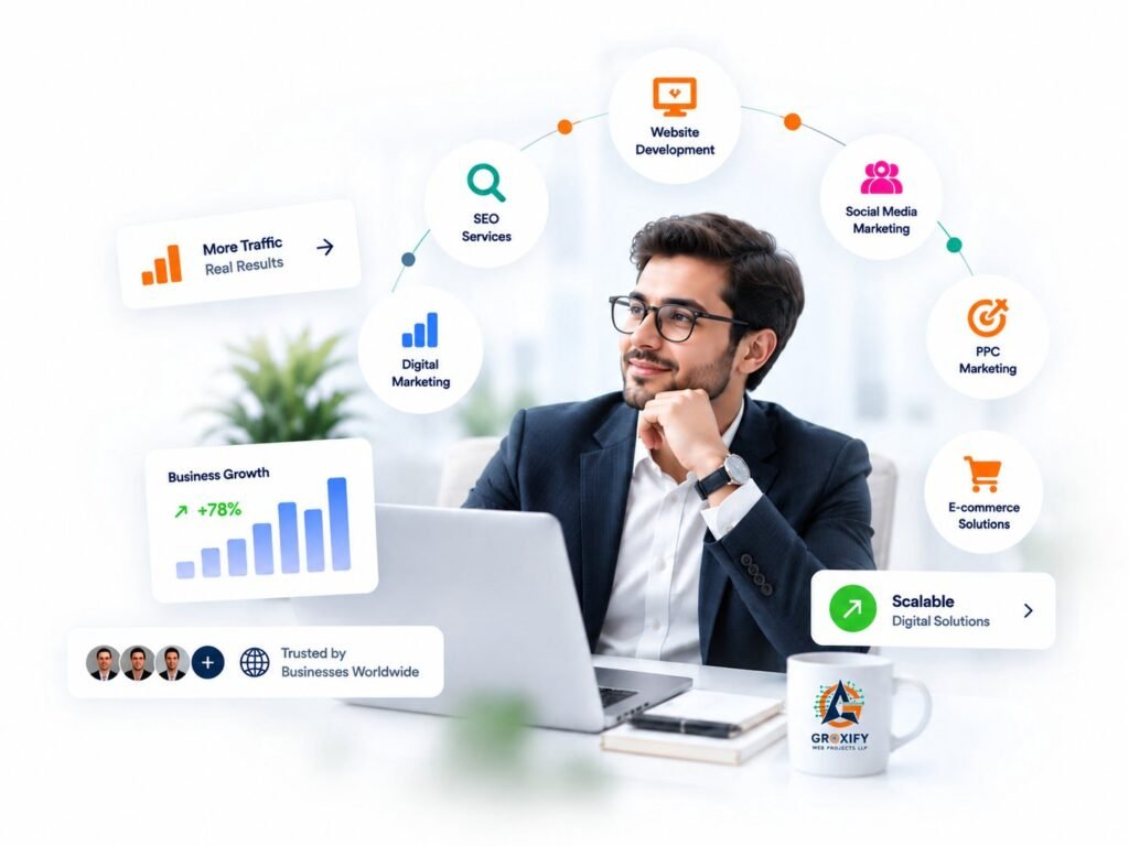 Modern Digital Marketing Workspace